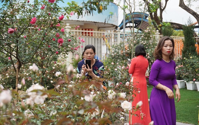 Hàng nghìn người thích thú kéo đến lễ hội hoa hồng Bulgaria chụp ảnh nhân ngày 8/3 Ảnh 2