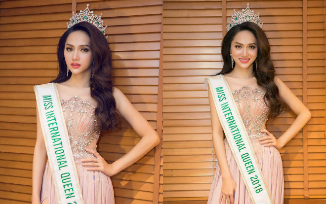 Tân hoa hậu chuyển giới Hương Giang xuất hiện tựa 'nữ thần' với đầm cúp ngực trong suốt Ảnh 2