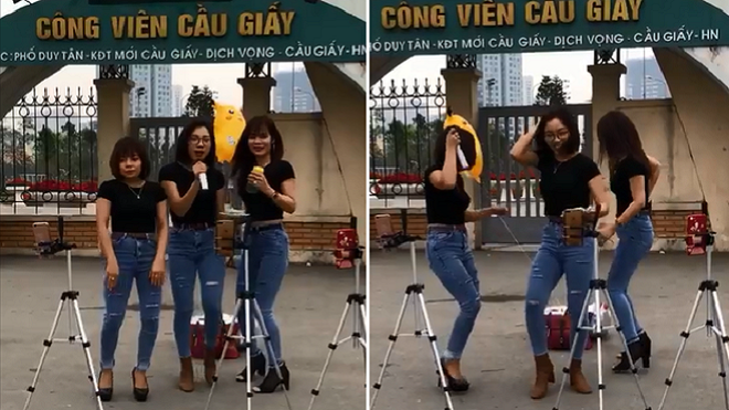 Clip gây chú ý: 3 cô gái lên nhạc rồi quẩy tưng bừng như đi bar chỉ để… bán xôi buổi sáng? Ảnh 2