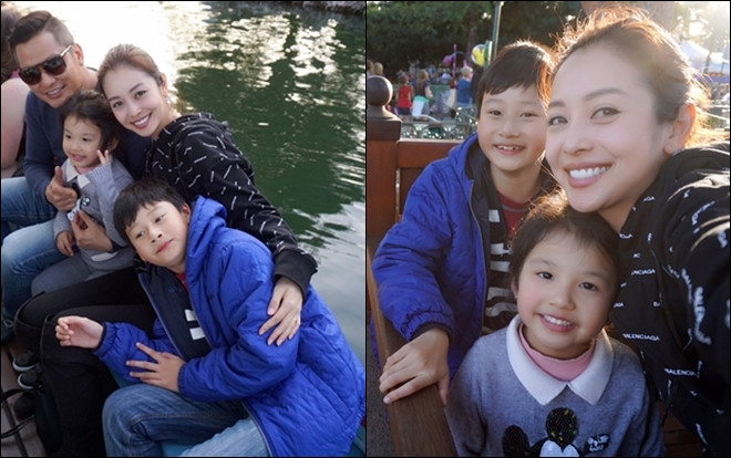 Vợ chồng Jennifer Phạm tranh thủ đưa các con đi chơi trước khi về Việt Nam Ảnh 2