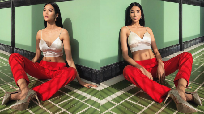 Hoàng Thùy diện bra gợi cảm, tiếp tục khoe hình thể nóng bỏng từ khi tăng 2kg Ảnh 2