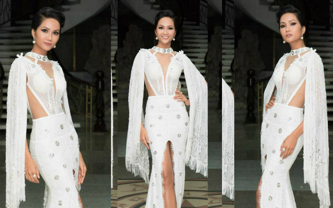 Xuất hiện lần này, H'Hen Niê đầu tư hơn hẳn với thiết kế cắt xẻ tàng ngang Ảnh 2