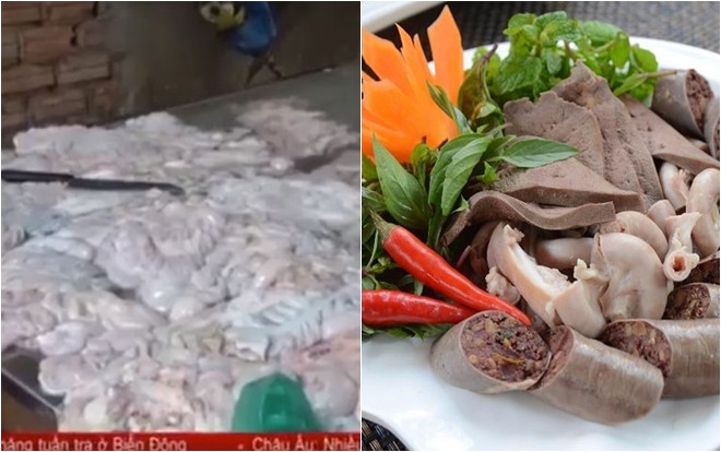 Rùng mình khám phá sự thật về đường đi của lòng thối từ chợ đến bàn ăn 'thượng đế' Ảnh 2
