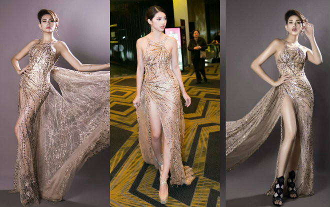 Diện đầm trong suốt như gương của Jolie Nguyễn, Võ Hoàng Yến khắc phục được nhược điểm hớ hênh này! Ảnh 2