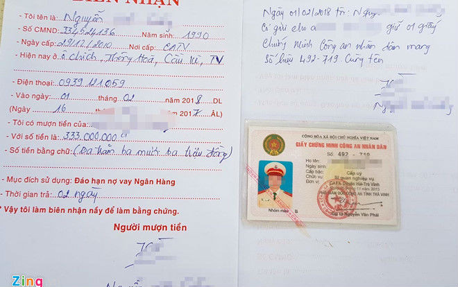 Nhiều cảnh sát cầm cố cả giấy chứng minh công an nhân dân để vay tiền Ảnh 2