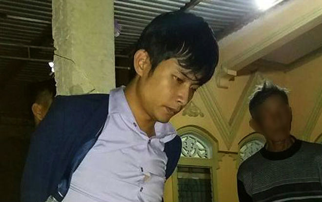 Lừa đảo chạy việc, nam thanh niên bị người dân bắt trói vào cột Ảnh 2