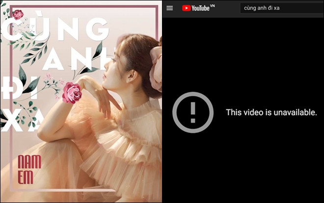 Hậu ồn ào tình cảm, MV của Nam Em bất ngờ 'bốc hơi' khỏi Youtube Ảnh 2