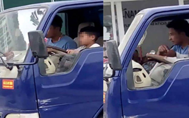 Chủ xe tải phân trần việc giao tay lái cho bé 10 tuổi: 'Tôi thực sự rất xấu hổ' Ảnh 2