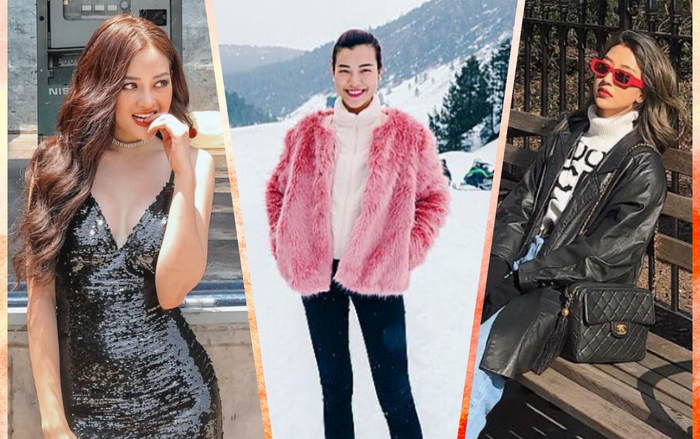 Chị đại nhóm 'Ngựa hoang' diện áo khoác lông hồng chóe lóe, Thùy Anh mặc đầm sequin trễ nải Ảnh 2