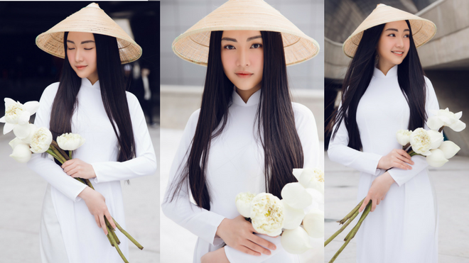 Nàng thơ xứ Huế Ngọc Trân diện áo dài tung bay tại Seoul Fashion Week Ảnh 2