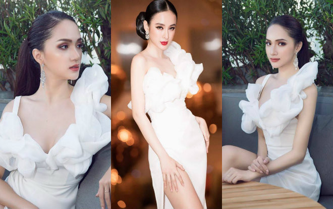 Hoa hậu Hương Giang 'thách thức' Angela Phương Trinh khi đụng váy xẻ đùi cao tận eo Ảnh 2