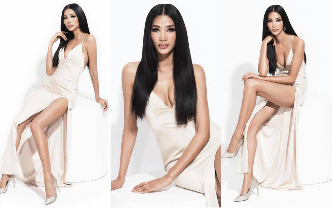 Ơn trời! Cuối cùng Hoàng Thùy đã trở lại với 'style nữ thần', khoe thần sắc gợi cảm với đầm xẻ cao Ảnh 2