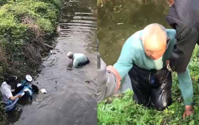 Cụ ông 90 tuổi liều mình nhảy xuống sông cứu đứa trẻ 19 tháng tuổi Ảnh 2