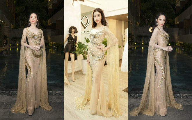 Vừa về nước, Hương Giang liền mặc lại váy xuyên thấu của Đỗ Mỹ Linh xuất hiện 'nóng bỏng' tại sự kiện Ảnh 2