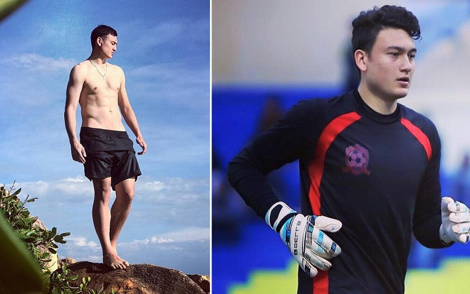 Đẹp trai, lai Tây, 6 múi, tài năng - Đối thủ mới của thủ môn Bùi Tiến Dũng đây ư? Ảnh 2