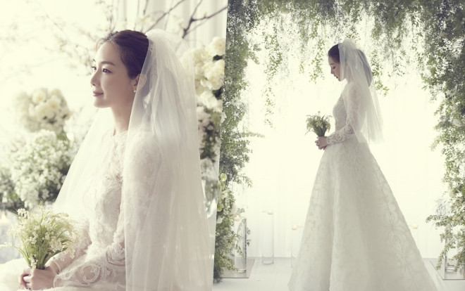 HOT: Lộ ảnh cưới hiếm hoi của mỹ nhân 'Bản tình ca mùa đông' Choi Ji Woo Ảnh 2