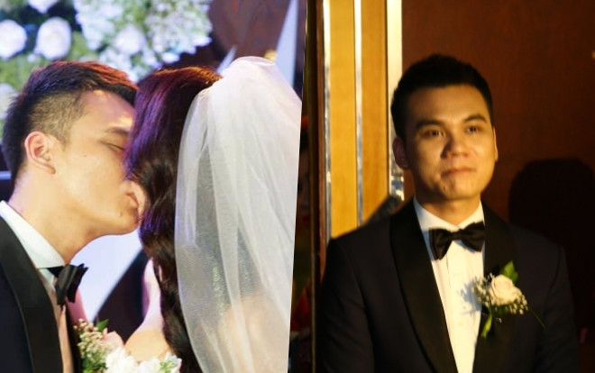 Khắc Việt rơm rớm, 'khoá môi' cô dâu hai lần cực 'ngọt' trong đám cưới ở Hà Nội Ảnh 2