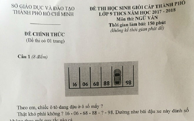 Thí sinh thích thú với câu hỏi Toán học trong đề thi học sinh giỏi Ngữ Văn Ảnh 2