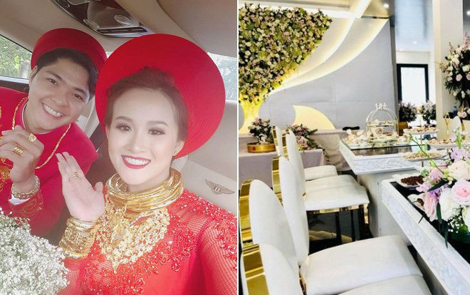 Váy phát sáng, vàng đeo trĩu cổ… ngày càng nhiều đám cưới nhà đại gia khiến dân tình choáng ngợp Ảnh 2