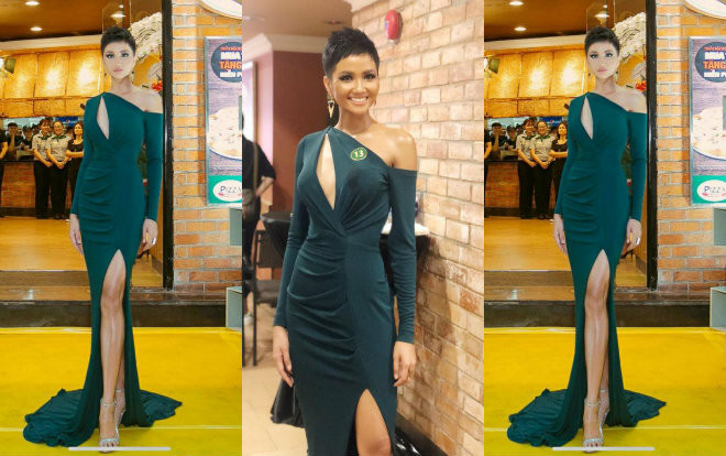 H'Hen Niê vẫn diện váy khoét chéo ngực, khoe đường cong chữ S gợi cảm tại sự kiện Ảnh 2