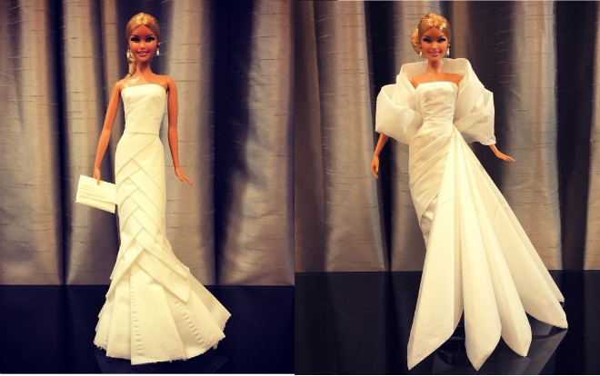 Người đàn ông ‘hô biến’ giấy vệ sinh thành trang phục váy cưới tuyệt đẹp Ảnh 2