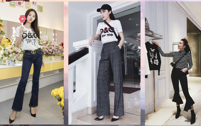 Jolie Nguyễn, Kỳ Duyên si mê combo áo thun, quần ống vẩy, mặc từ sự kiện đến đường phố Ảnh 2