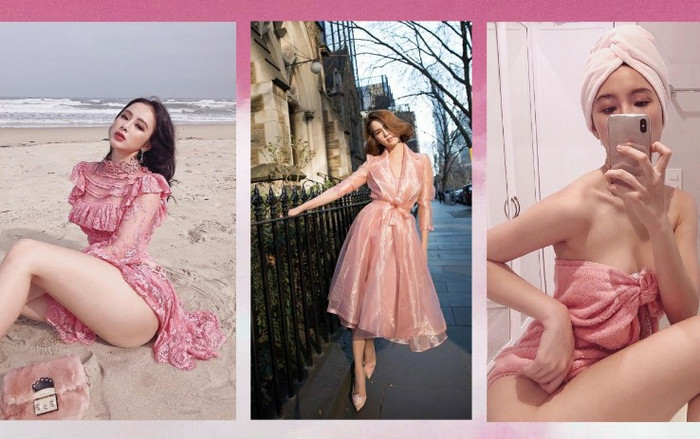 Hai nàng Trinh của Vbiz say mê màu hồng như điếu đổ: nàng cực sexy, nàng ra sến sẩm Ảnh 2