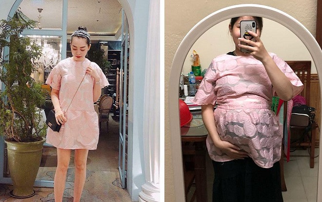 Hỏi 'bầu to mặc được váy này không?', chủ shop chắc nịch là được và đây là kết quả Ảnh 2