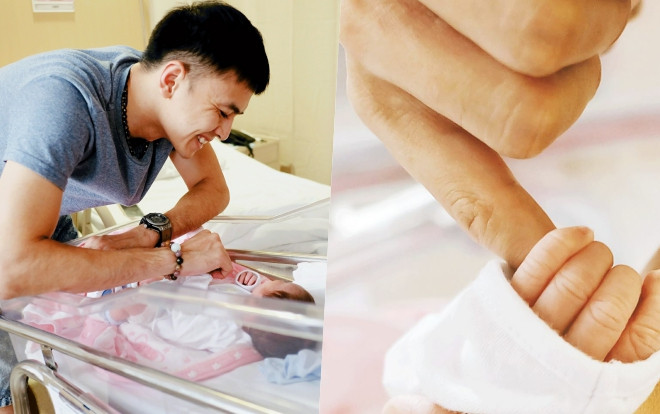 Vợ chồng Tú Vi - Văn Anh lần đầu tiên tiết lộ hình ảnh bé gái đầu lòng Ảnh 2