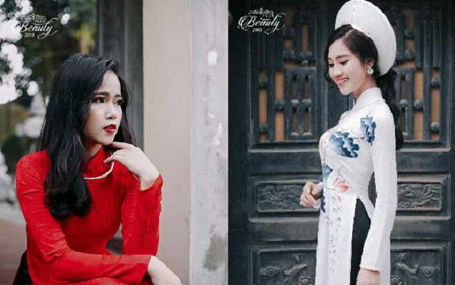 'Lác mắt' ngắm đường cong 'cực chuẩn' trong trang phục áo dài của 10 thí sinh Hoa khôi Học viện Báo chí & tuyên truyền Ảnh 2