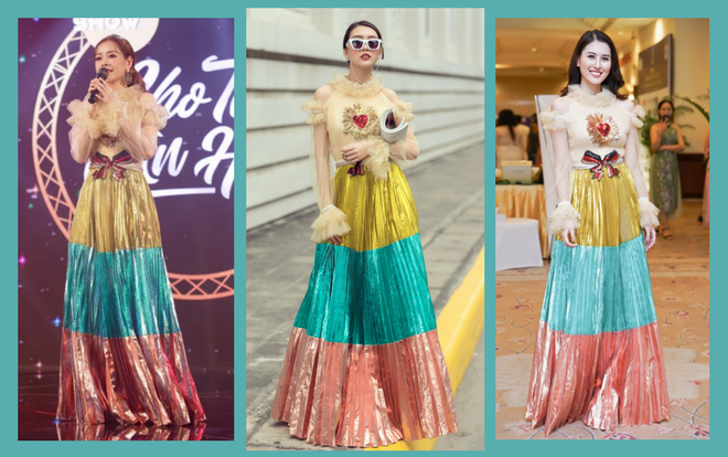 Tường Linh diện lại váy 'đèn giao thông' của Chi Pu nhưng chất ngất đến phát hờn Ảnh 2