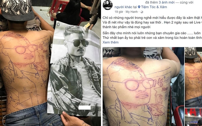 9X xăm hình kín lưng vì ngưỡng mộ Hoa Vinh có đáng? Ảnh 2