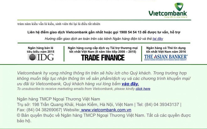 Website Vietcombank bị hack, hiển thị hai câu thơ chế Ảnh 2