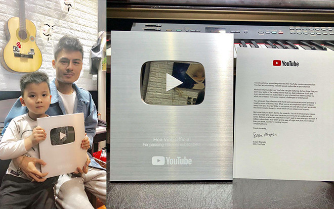 Chỉ sau hơn 2 tháng xuất hiện, Hoa Vinh đã nhận được nút Bạc của Youtube rồi! Ảnh 2