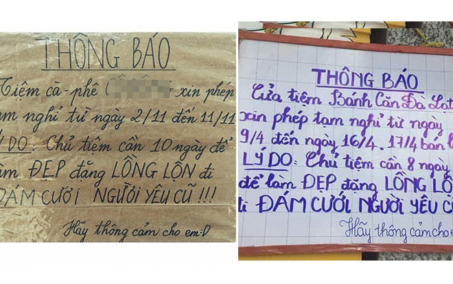 Bảng thông báo 'đóng cửa đặng lồng lộn đi đám cưới người yêu cũ' bất ngờ bị tố 'đạo ý tưởng' bởi một quán cafe trên Đà Lạt Ảnh 2