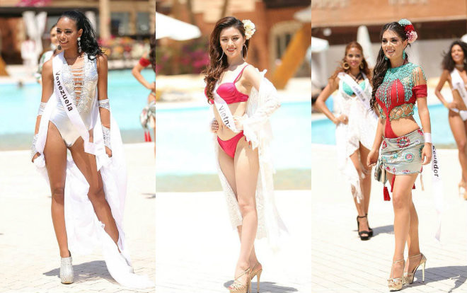 Để tăng cân mất kiểm soát, đại diện Việt nói tiếng Anh dở tệ 'trắng tay' trong phần thi bikini Ảnh 2