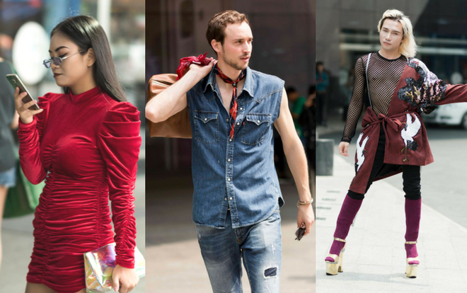 Nam ca sĩ mặt áo lưới, mang giày cao gót cao ngất ngưởng trong ngày đầu The Best Street Style Ảnh 2