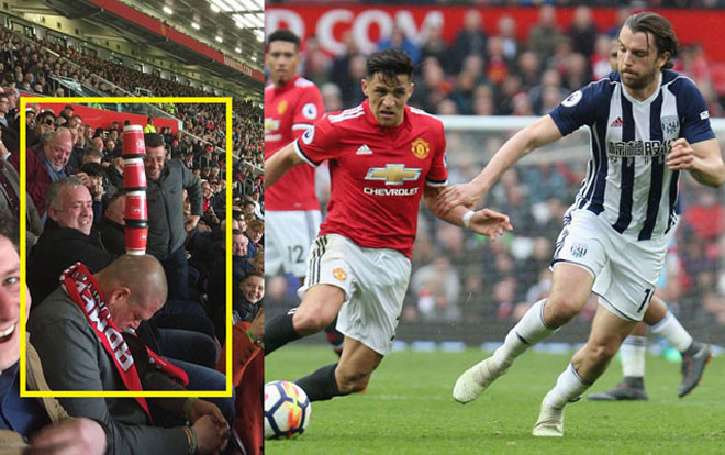 Xem đội nhà thi đấu, fan Man United ngủ quên trên khán đài Ảnh 2