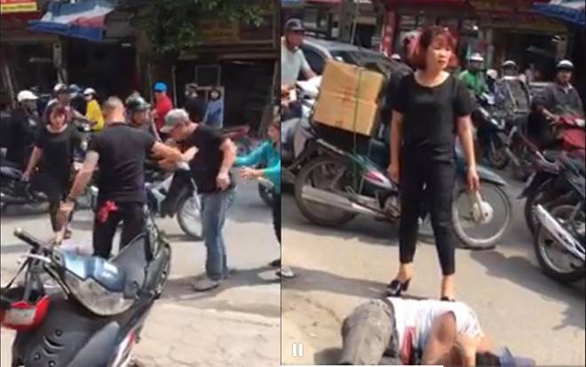 Chửi người đi đường, nam thanh niên bị 2 người đàn ông đánh sấp mặt Ảnh 2