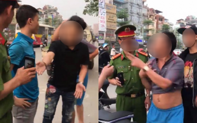 Vi phạm giao thông, nam thanh niên gọi điện cho người thân ra chửi bới lăng mạ công an Ảnh 2