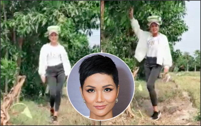 Ai đáng yêu được như H'Hen Niê: Vừa đội bao gạo, vừa đi catwalk trên đường làng Ảnh 2