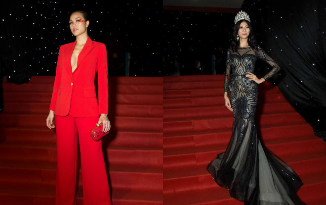 Thảm đỏ VIFW ngày 3: Phương Mai diện vest không nội y, Cao Ngân đội vương miện, thần thái chuẩn hoa hậu Ảnh 2