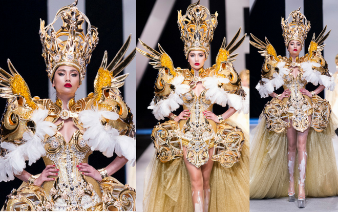 Võ Hoàng Yến hóa quân vương gây choáng ngợp sàn diễn VIFW với thiết kế lấy cảm hứng hoàng gia Pháp Ảnh 2