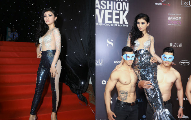 Tiêu Châu Như Quỳnh 'chốt hạ' thảm đỏ VIFW đêm cuối khi hoá 'nàng tiên cá hở hang' bên dàn trai 6 múi Ảnh 2