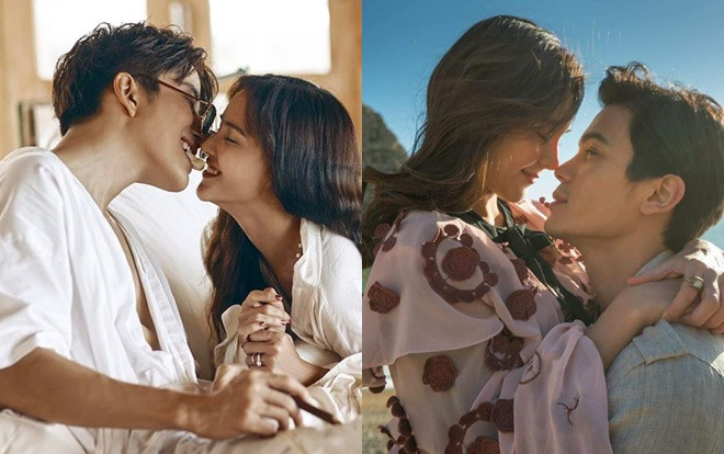 Cùng là chụp ảnh couple nhưng Aom Sushar chỉ có những hành động mùi mẫn này với Mike D.Angelo Ảnh 2
