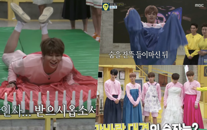 Minh chứng cho sức hút Wanna One: Mặc váy, làm trò 'khùng điên' cũng vẫn dễ thương vô đối Ảnh 2