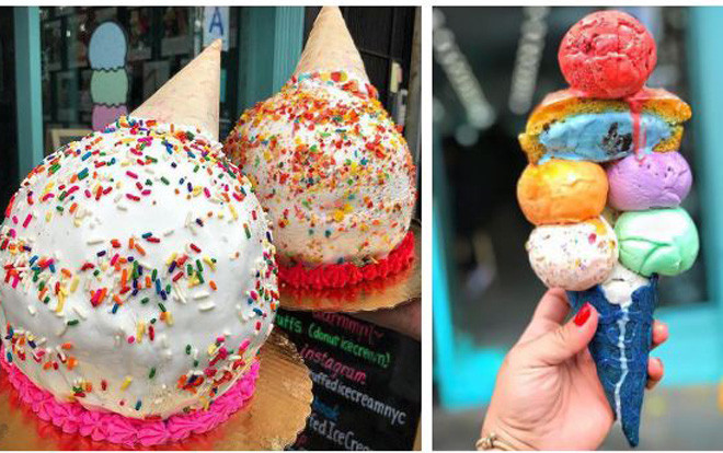 Giá như Sài Gòn nóng nực có một cây kem ốc quế khổng lồ như thế này thì chắc là bán chạy lắm đây Ảnh 2