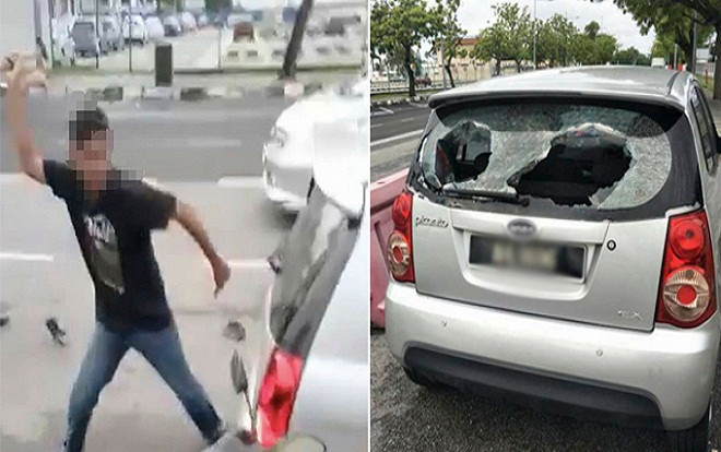 Thanh niên điên cuồng đập nát xe bà bầu sau va chạm nhỏ Ảnh 2