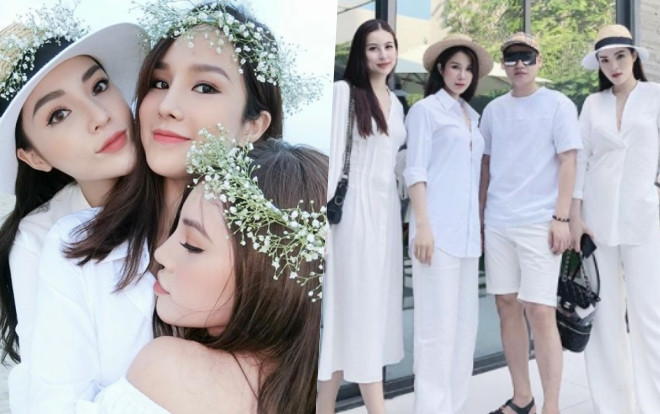Hội chị em sang chảnh Kỳ Duyên, Diệp Lâm Anh, Hà Lade diện dresscode trắng 'quẩy tung' Đà Nẵng dịp nghỉ lễ Ảnh 2