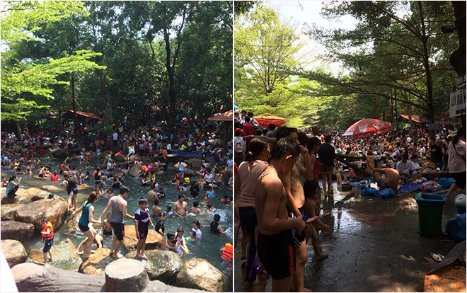 'Nghẹt thở’ cảnh tượng ‘vỡ trận’ ở khu du lịch Thủy Châu Ảnh 2